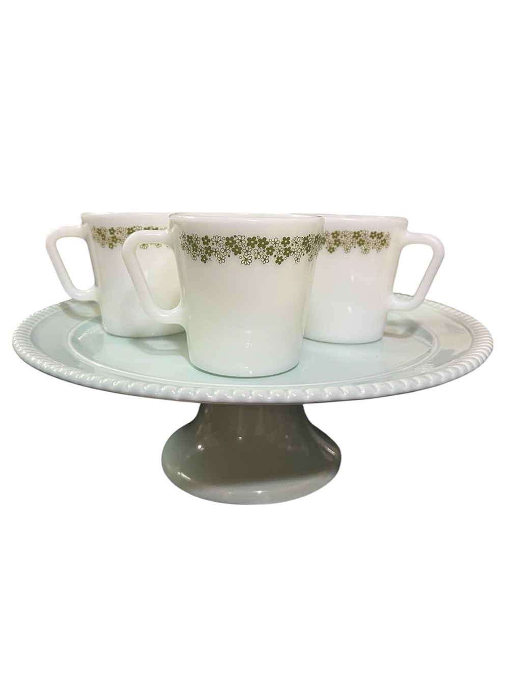 Vintage Pyrex Crazy Daisy cups mugs - Set of 3